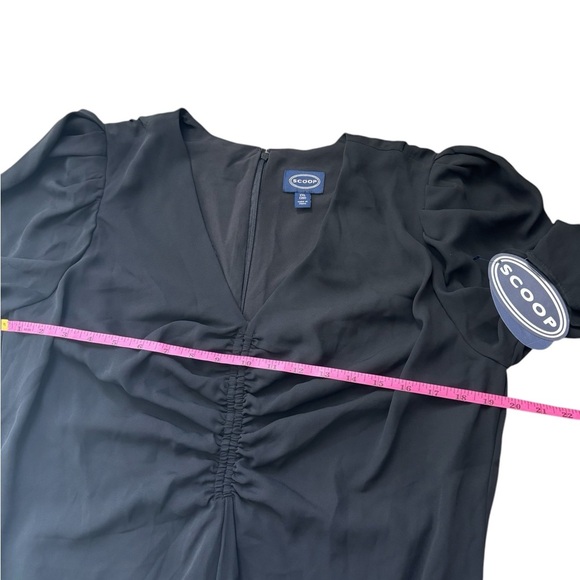 Scoop Midi Dress Womans Plus Size XXL Black Whimsigoth Career Drape - Picture 6 of 8